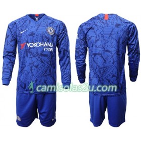 Camisolas de Futebol Chelsea Criança Equipamento Principal 2019/20 Manga Comprida